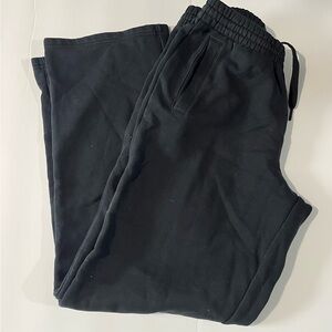 Puma Black Men's Jogger Sweatpants with Drawstring Waist